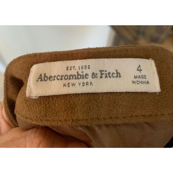 Abercrombie & Fitch Brown Faux Suede Mini Skirt - Picture 2 of 7